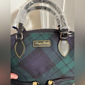 NWT Dooney & Bourke - Holiday  Tartan Plaid Large Pocket Satchel - Gift Ready!